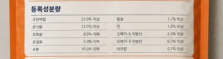 등록성분량 예시
